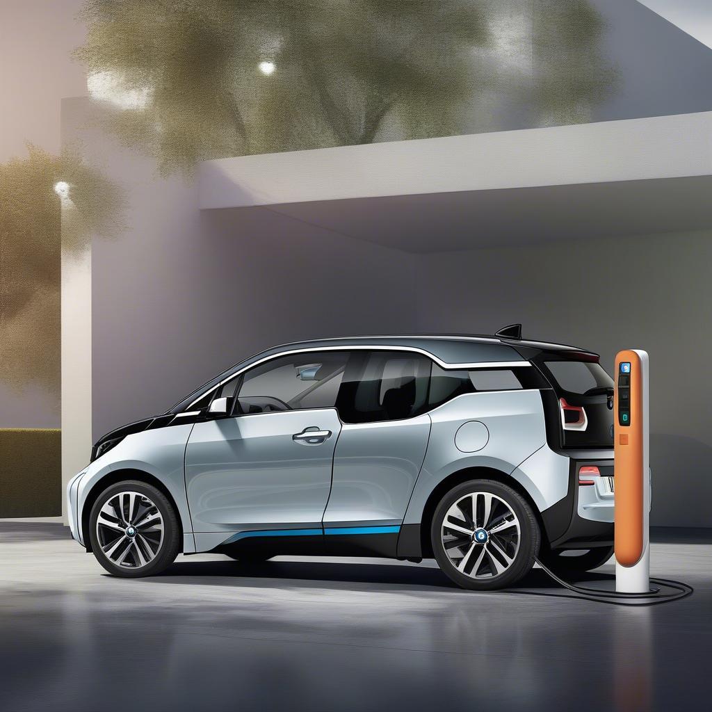 BMW i3 2015 đang sạc điện