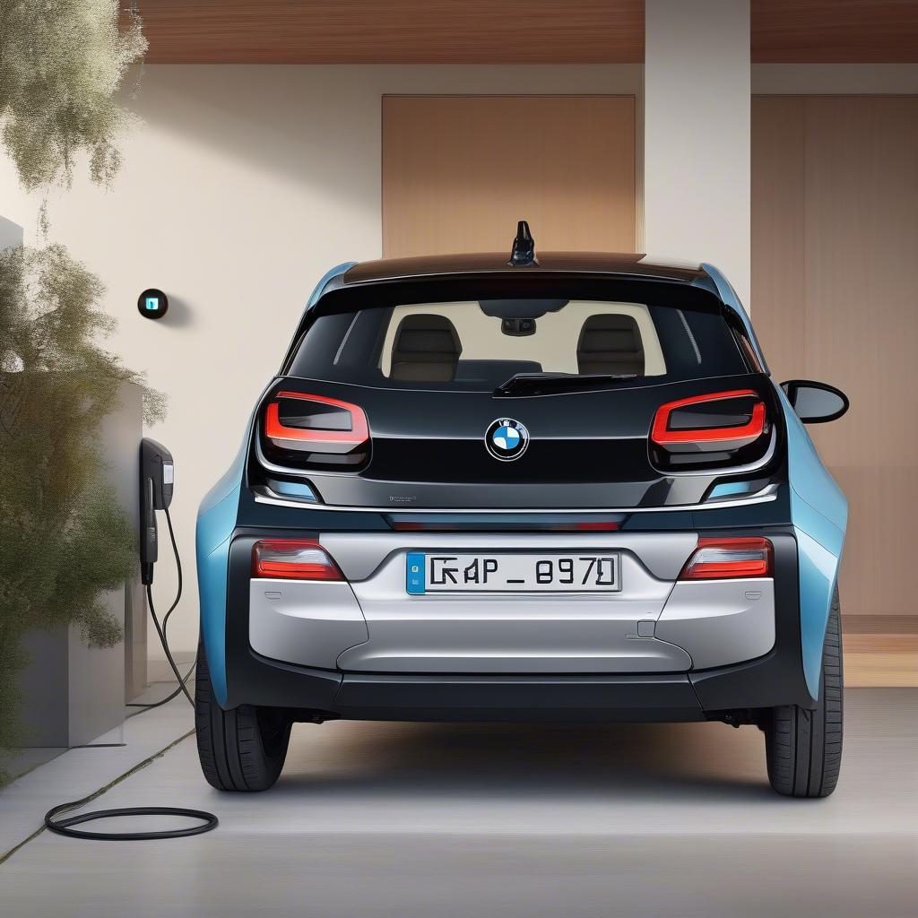 BMW i3 2019 sạc điện tại nhà