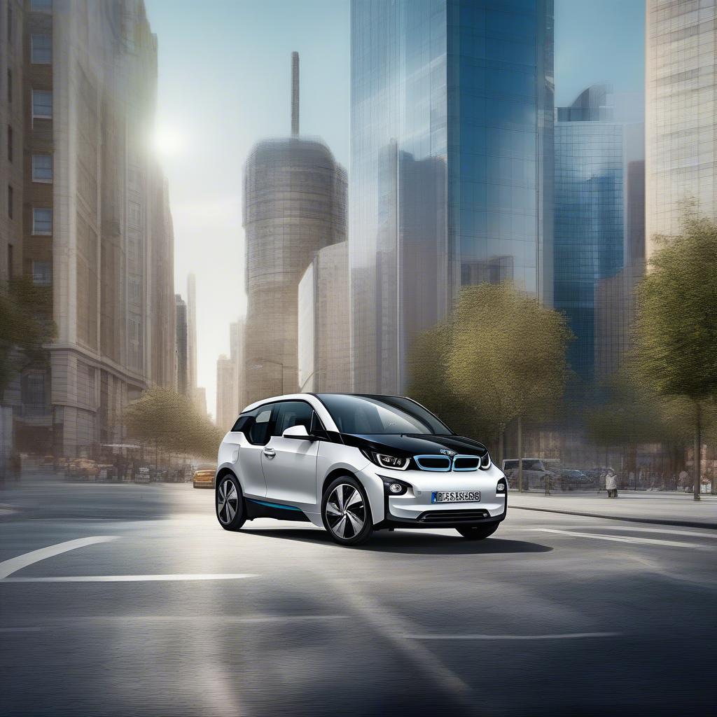 BMW i3 Di Chuyển Trong Đô Thị