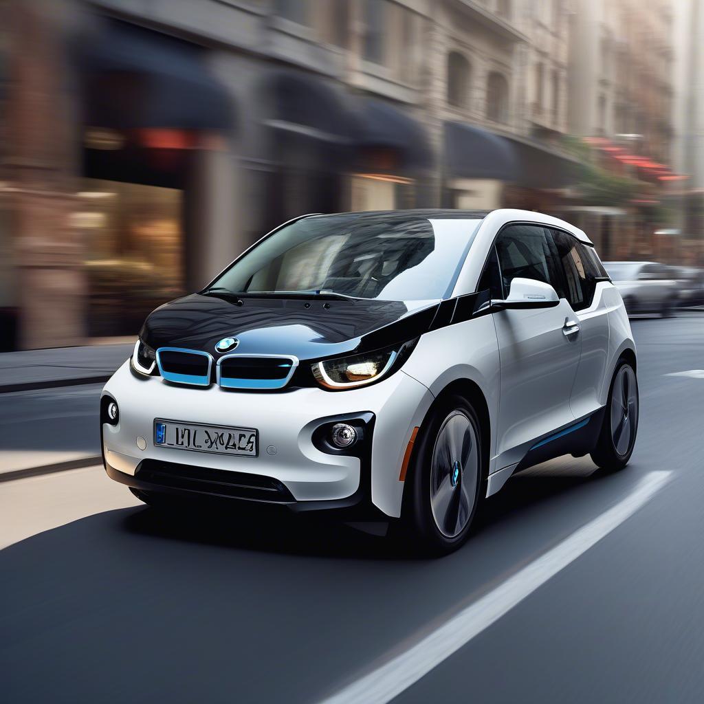 BMW i3 lưu thông trong đô thị