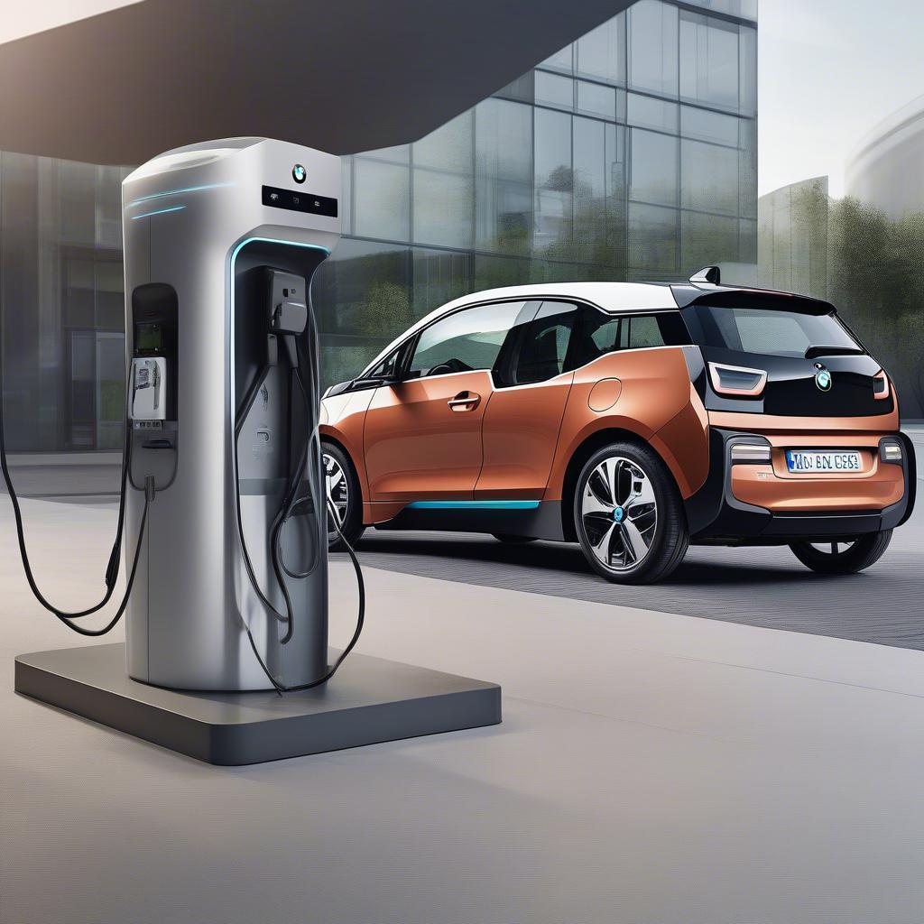 BMW i3 đang sạc điện