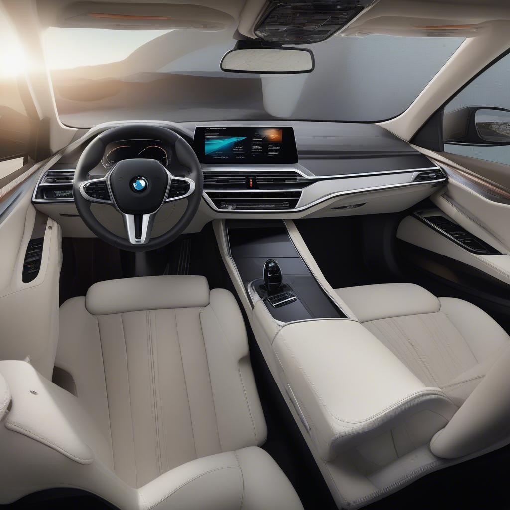 BMW i7 Nội Thất Sang Trọng