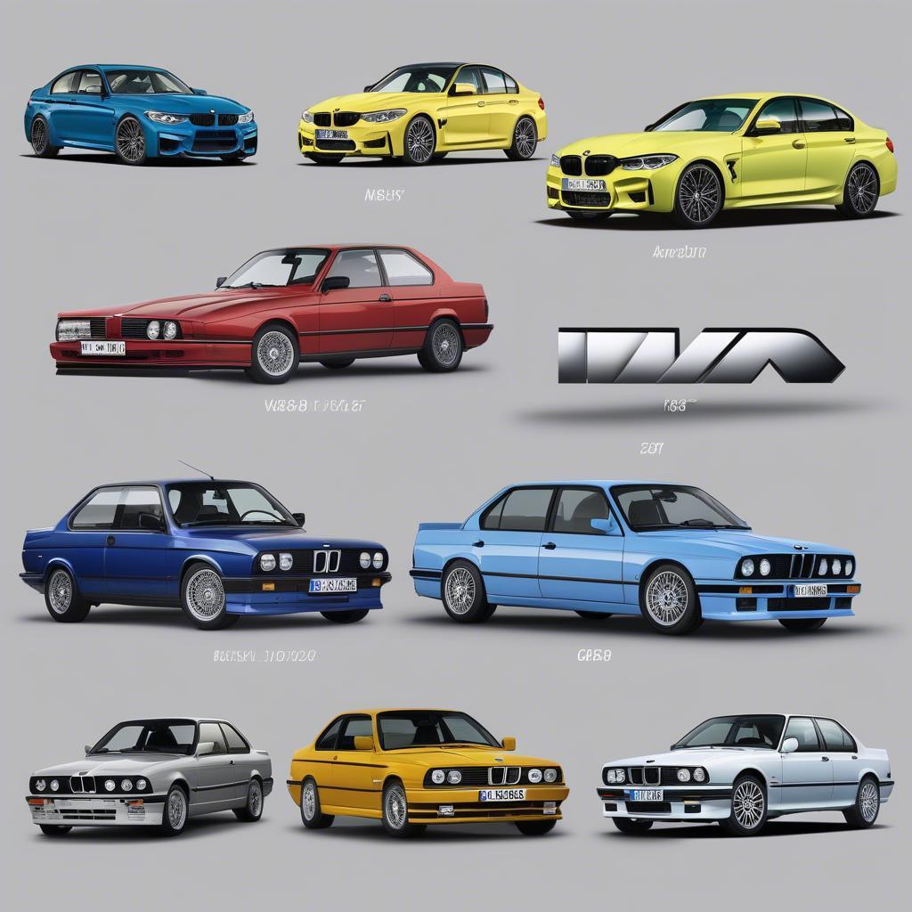 Các đời BMW M3 từ E30 đến G80