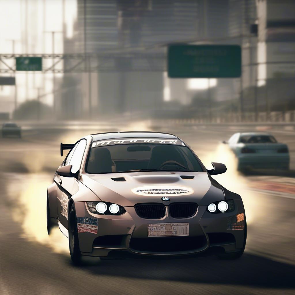 BMW M3 E92 trong NFS Undercover: Cảnh gameplay mãn nhãn