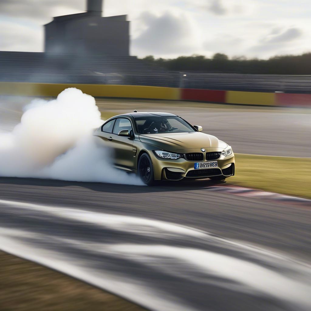 Màn trình diễn drift BMW M4 trên Top Gear