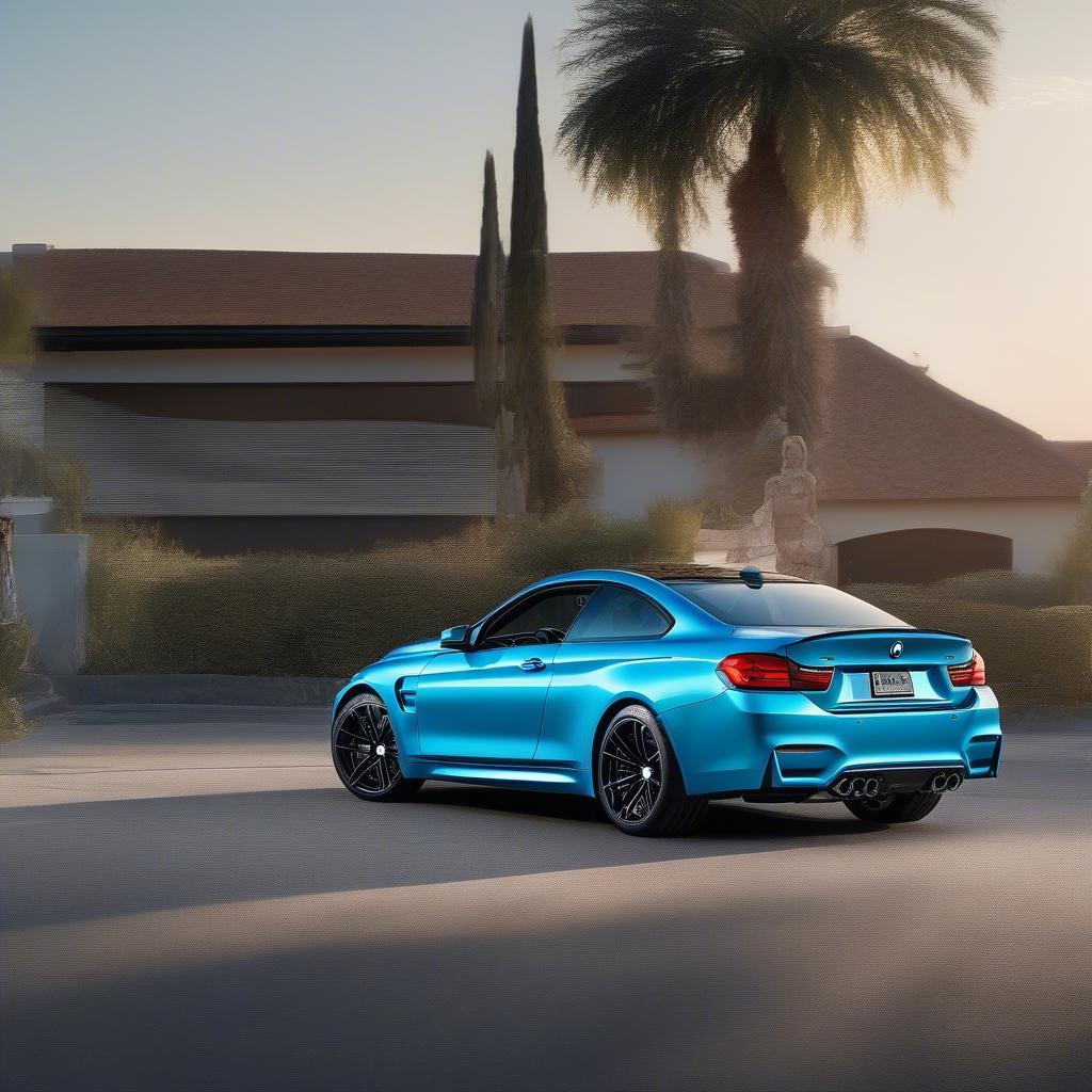 Ngoại thất BMW M4 Yas Marina Blue