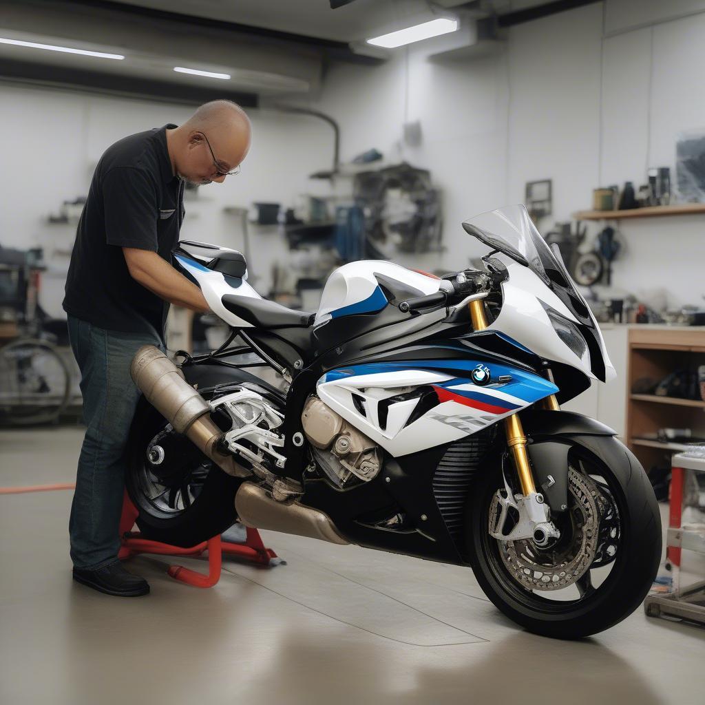 BMW S1000RR đang độ xe