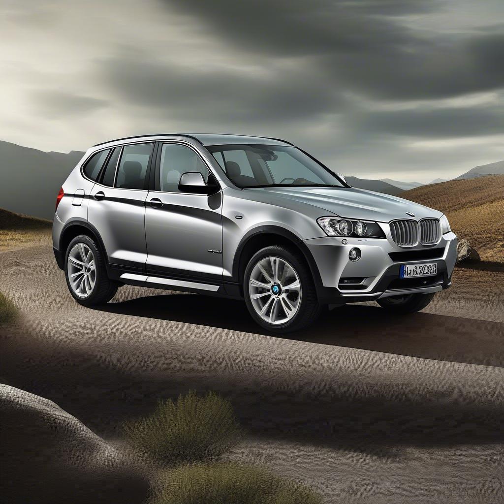 Hình ảnh ngoại thất BMW X3 2014 thể hiện thiết kế thể thao và mạnh mẽ.