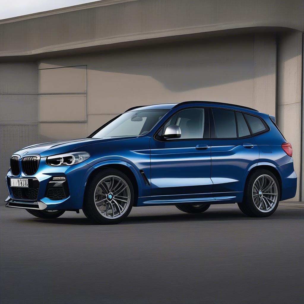 Hình ảnh cản sau và ốp sườn của BMW X3 G01 M Sport Bodykit