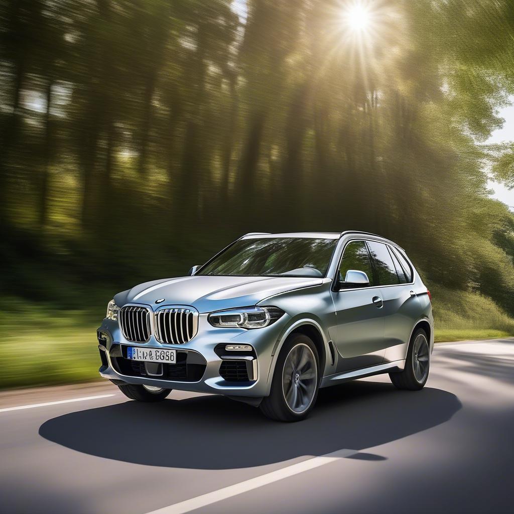 BMW X5 30d trên đường cao tốc