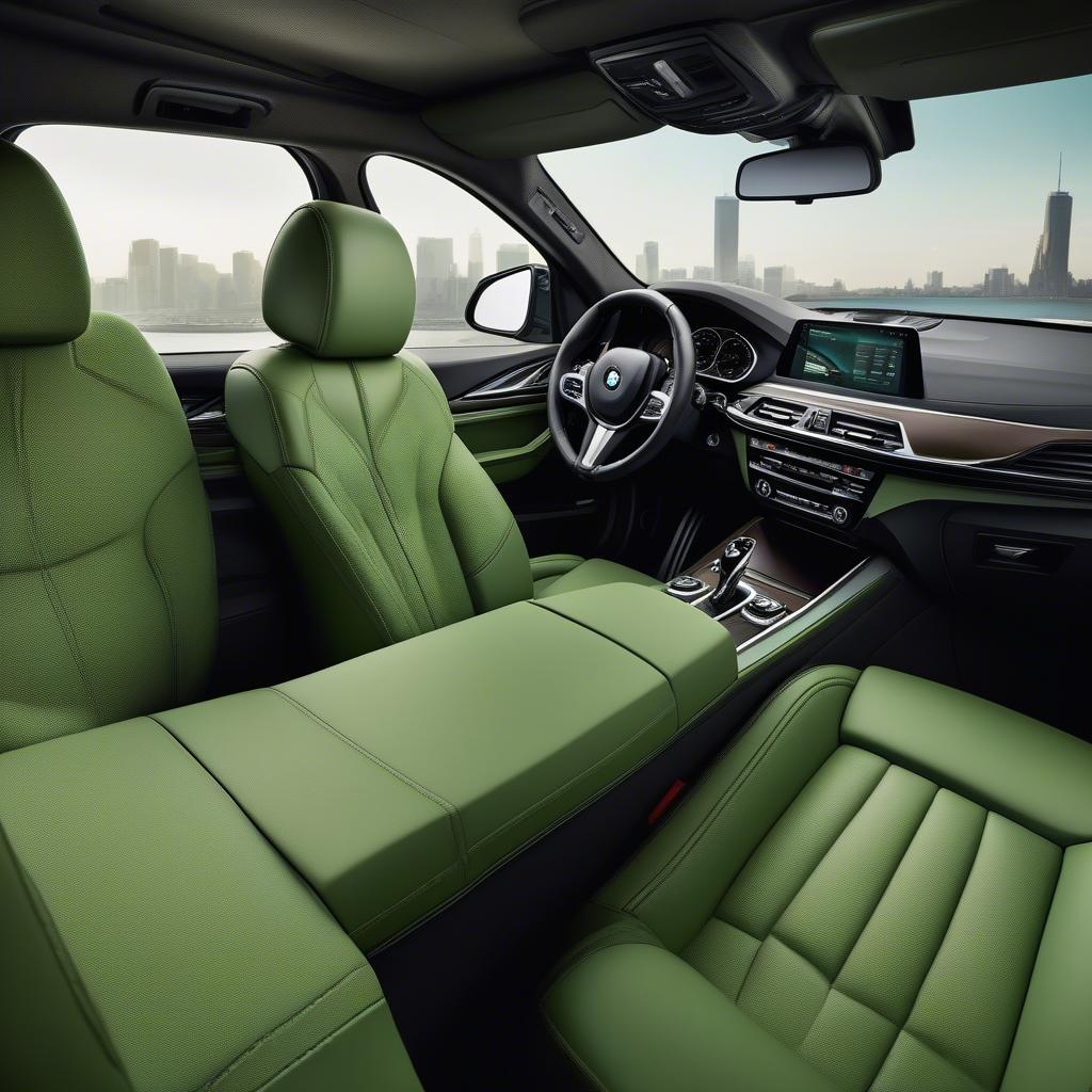 BMW X6 Green Manhattan Nội Thất