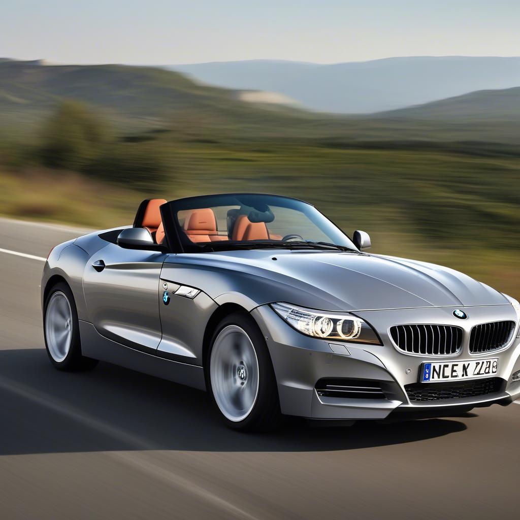 BMW Z4 2015 chạy trên đường cao tốc