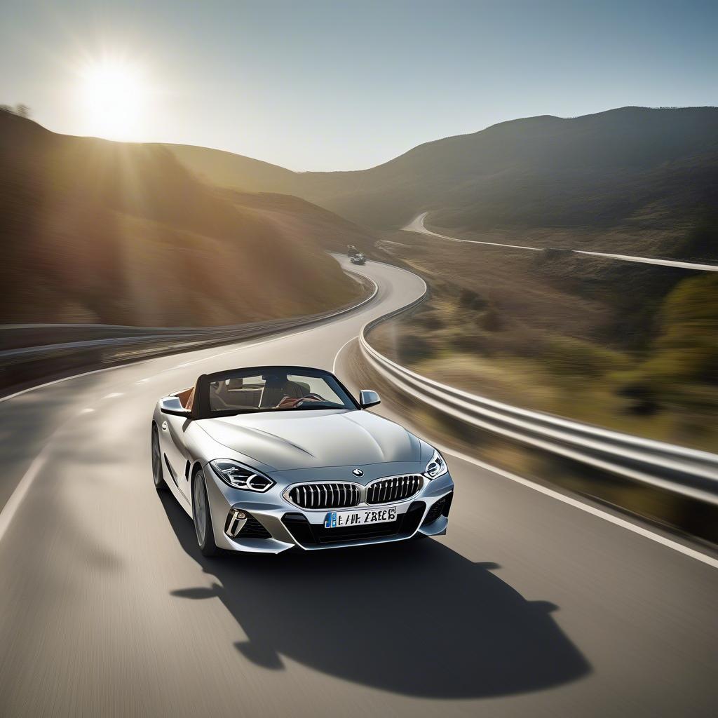 BMW Z4 2018 chạy trên đường cao tốc