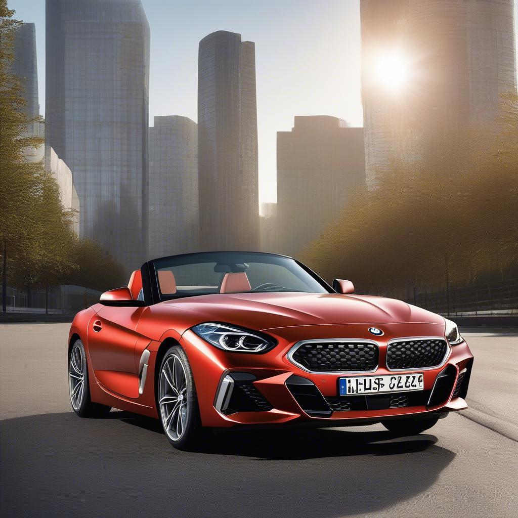 BMW Z4 2018 màu đỏ ngoại thất