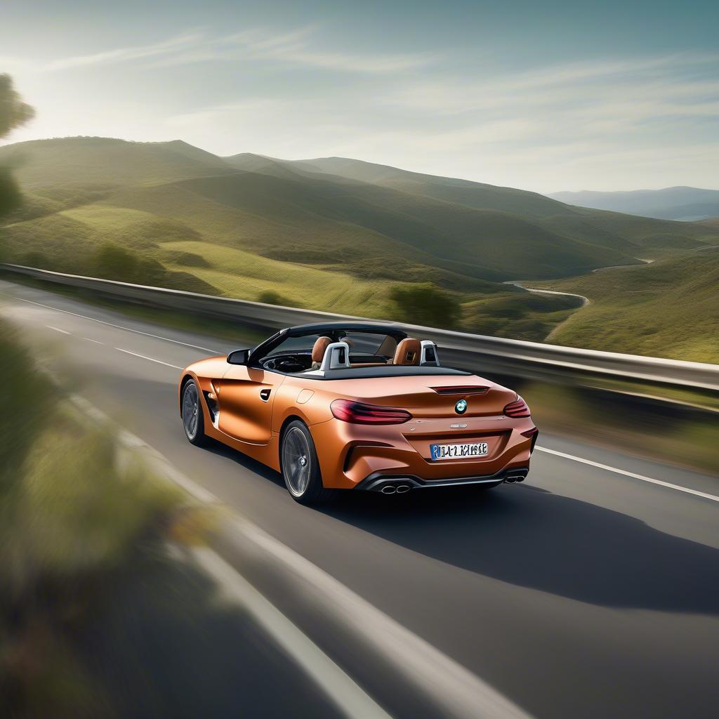 BMW Z4 2019 chạy trên đường cao tốc