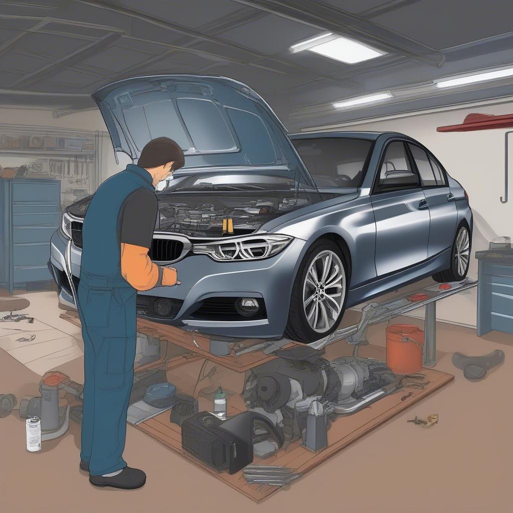 Chi phí sửa chữa BMW 320i tại gara