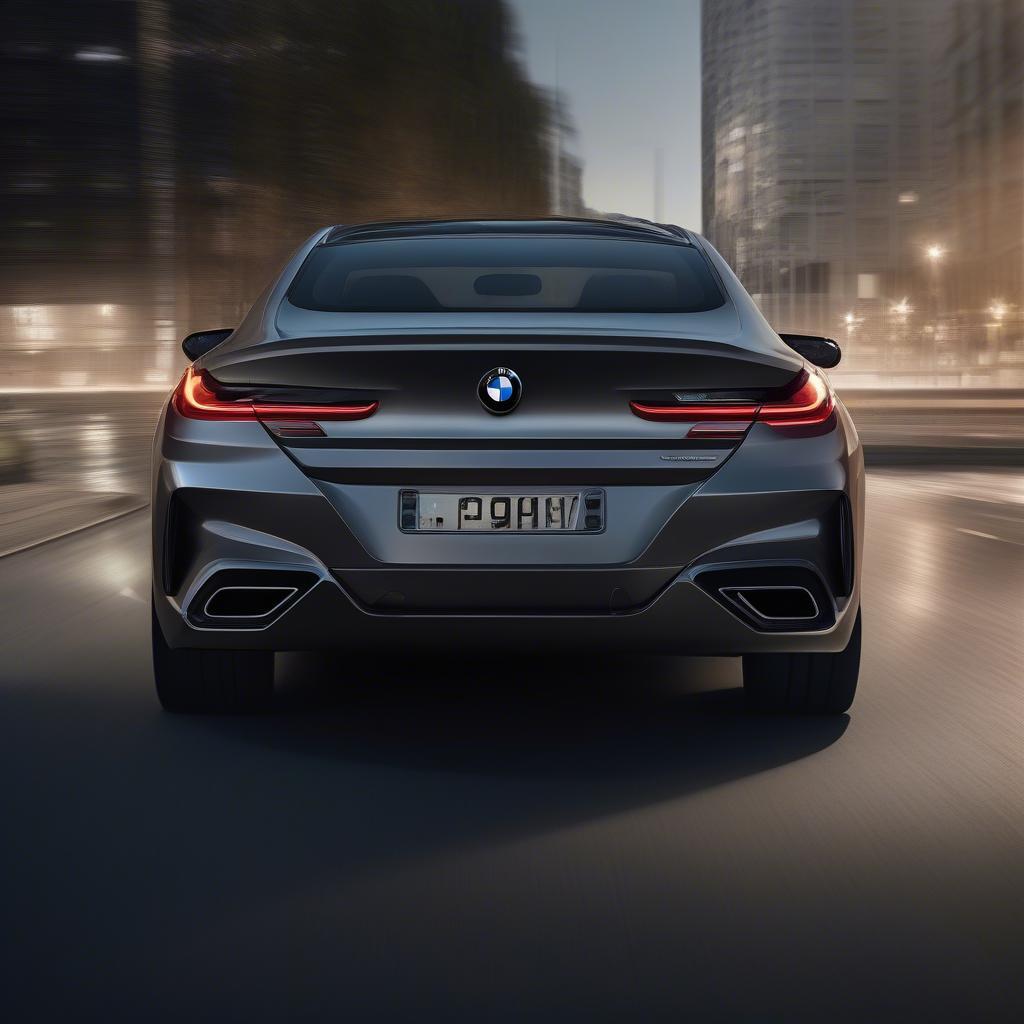 Đuôi xe BMW 8 Series tinh tế và ấn tượng