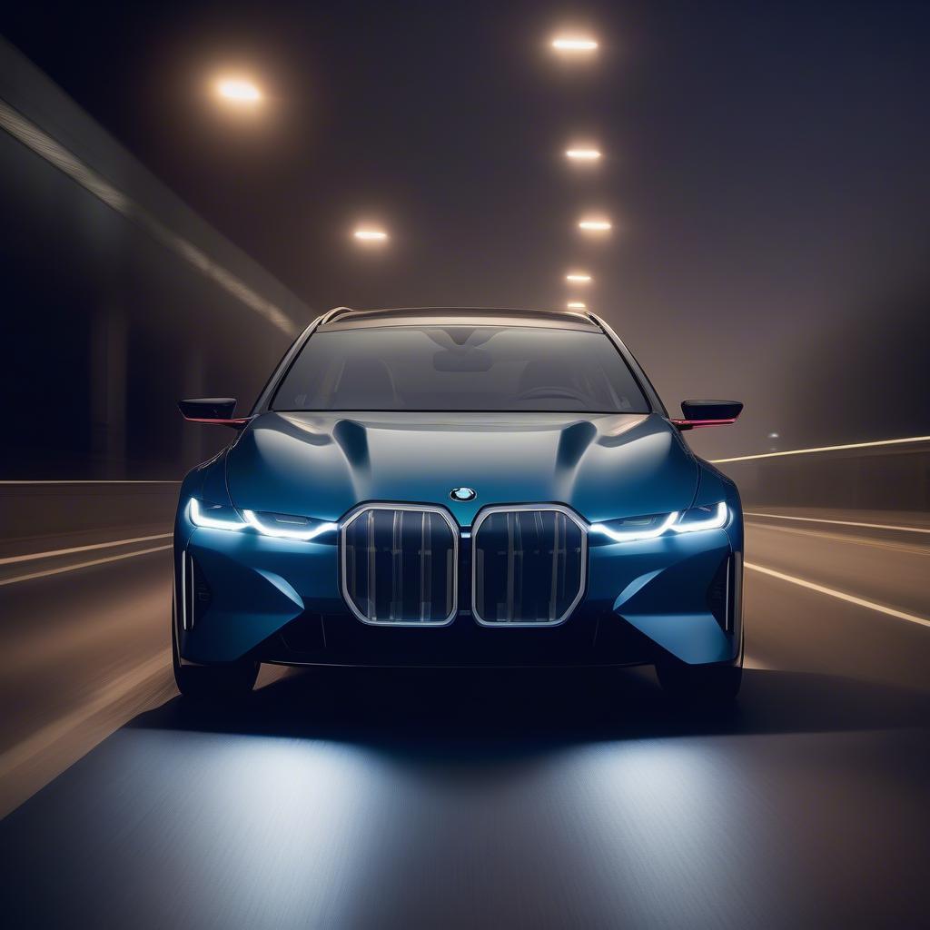 Hệ thống đèn pha Laserlight thích ứng trên BMW i7