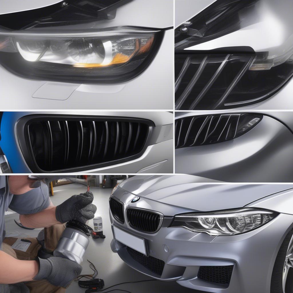 Quy trình lắp đặt đèn pha BMW F10 LED