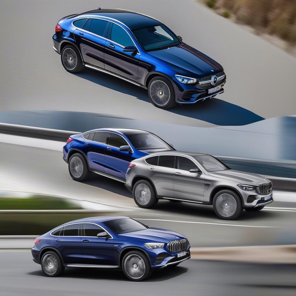 So sánh ngoại thất Mercedes-Benz GLC và BMW X6