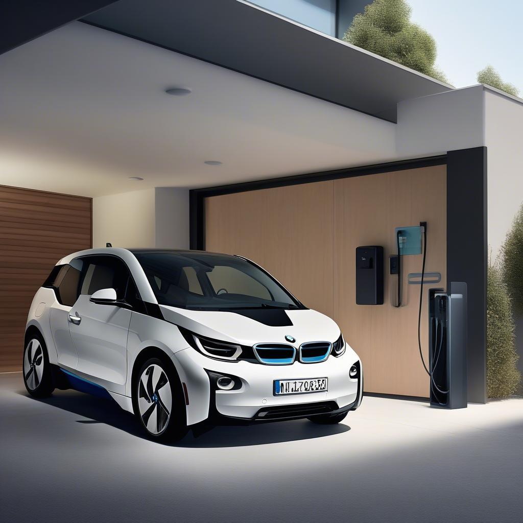 Trạm sạc gắn tường BMW i3: Sạc nhanh chóng và an toàn tại nhà