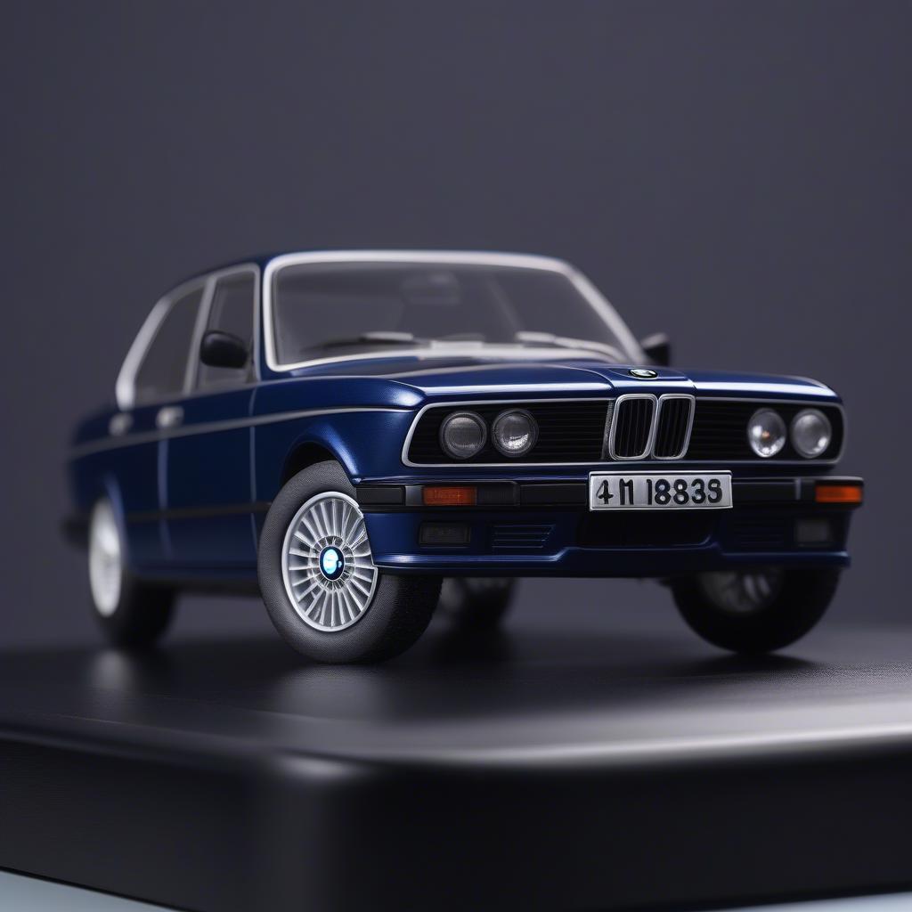 Mô hình xe BMW 3 Series tỉ lệ 1:18 màu xanh đen