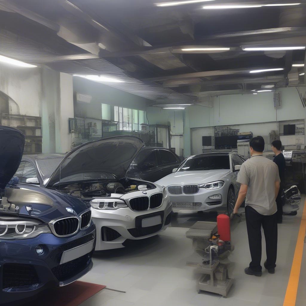 Xưởng sửa chữa BMW Nguyễn Lương Bằng hiện đại