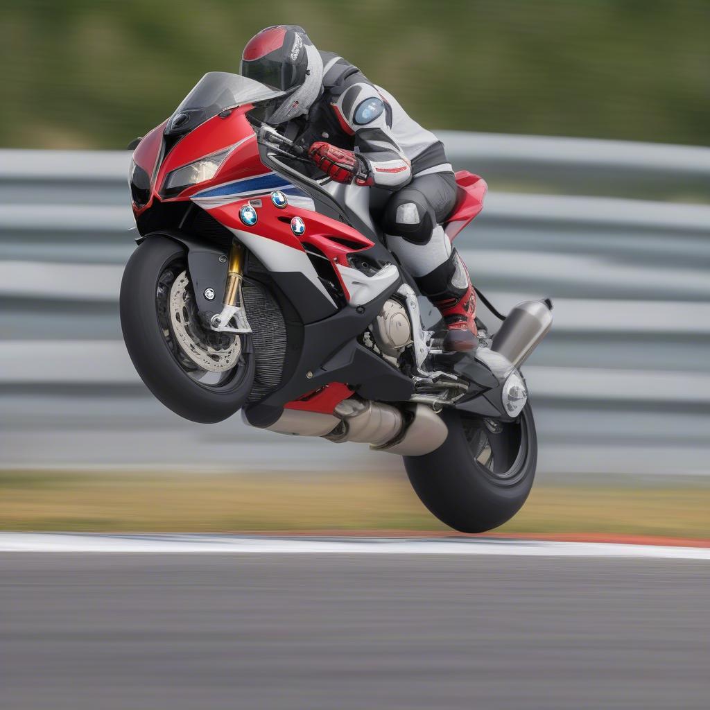 Alan BMW S1000RR trên đường đua