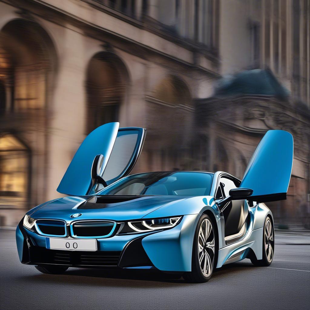 Ảnh bìa Facebook BMW i8 độ phân giải cao