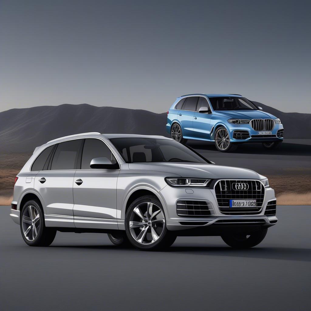 So sánh ngoại thất Audi Q7 và BMW X5