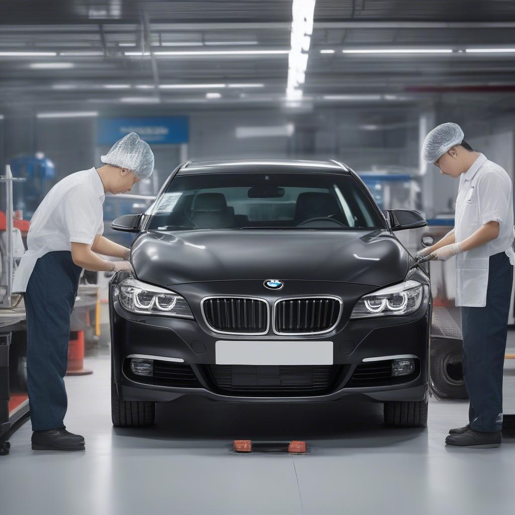 Bảo dưỡng định kỳ cho xe BMW tại Cầu Giấy