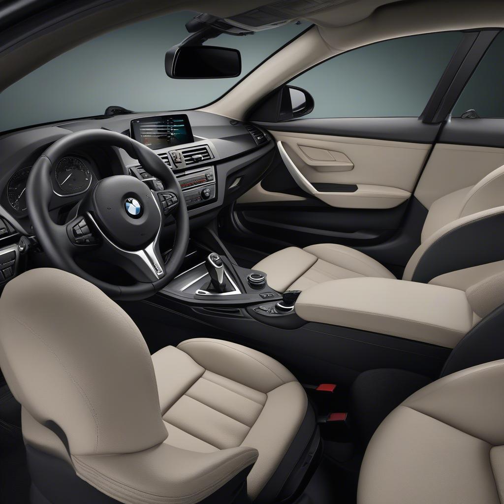 Nội thất BMW 1 Series tinh tế và hiện đại