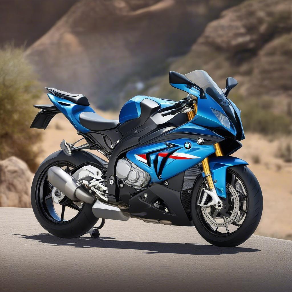 BMW 1000RR màu xanh