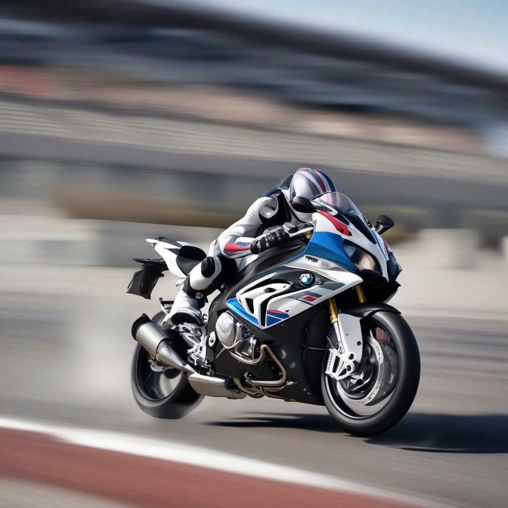 BMW 1000RR trên đường đua