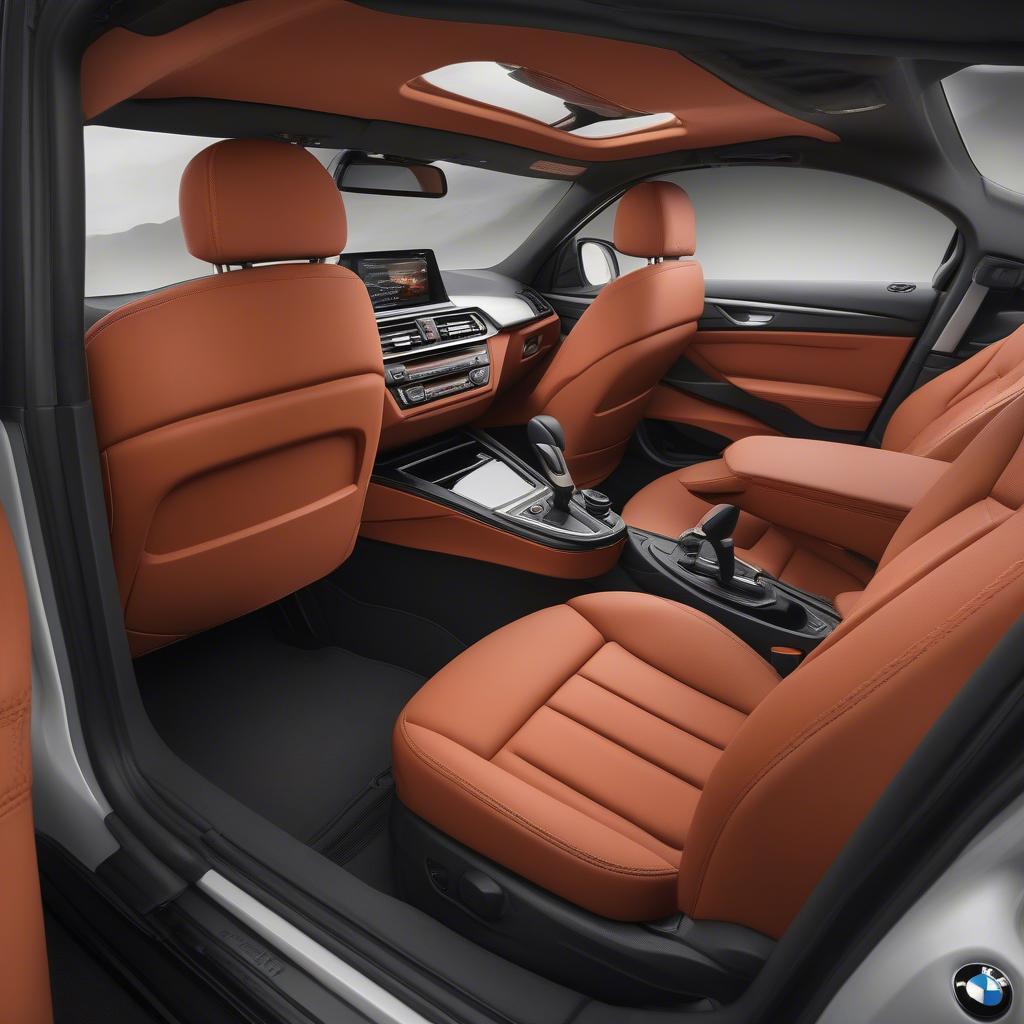 Nội Thất Sang Trọng Của BMW 118i Sunset Orange