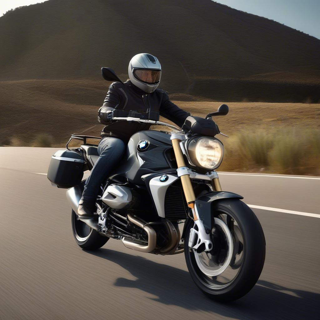 BMW 1200 R Roadster trên đường cao tốc