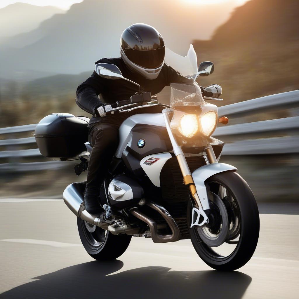 BMW 1200 R Trên Đường Trường