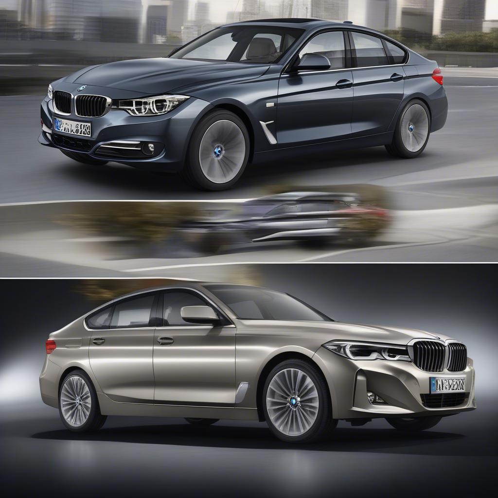 So sánh ngoại hình BMW 3 Sedan và Gran Turismo