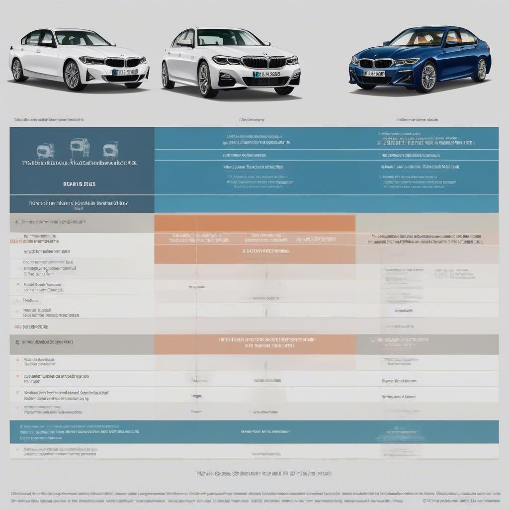 So sánh các phiên bản BMW 3 Series