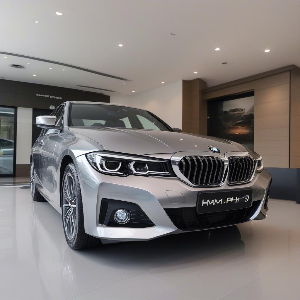 Chiếc BMW 3 Series được trưng bày tại BMW Phú Mỹ Hưng