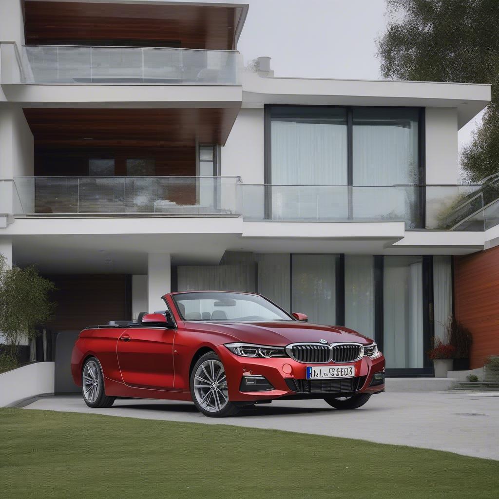 Đỗ xe BMW 320i Convertible cũ