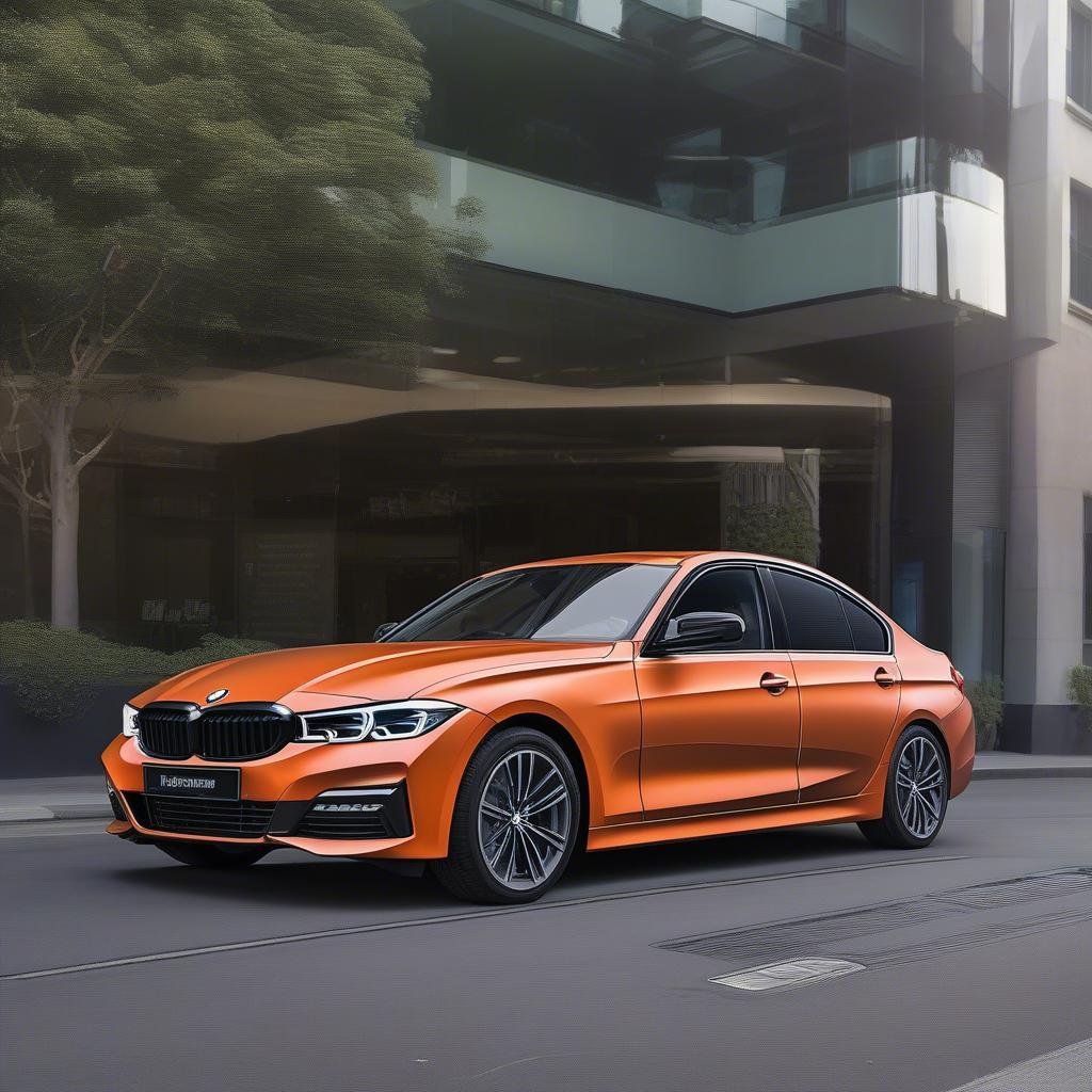 BMW 320i Orange Độc Đáo và Cá Tính