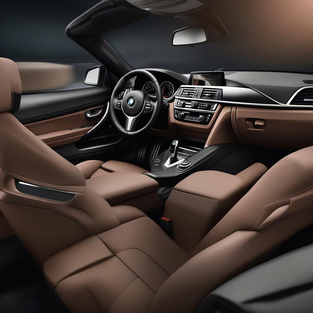 BMW 4 Series Cabriolet: Nội thất sang trọng và tiện nghi