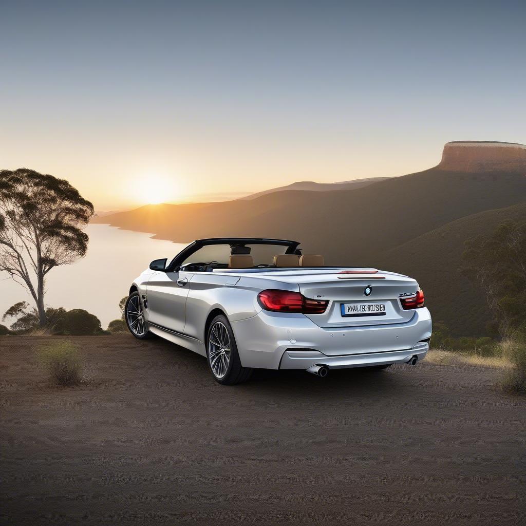 BMW 4 Series Convertible trên nền cảnh đẹp tại Úc