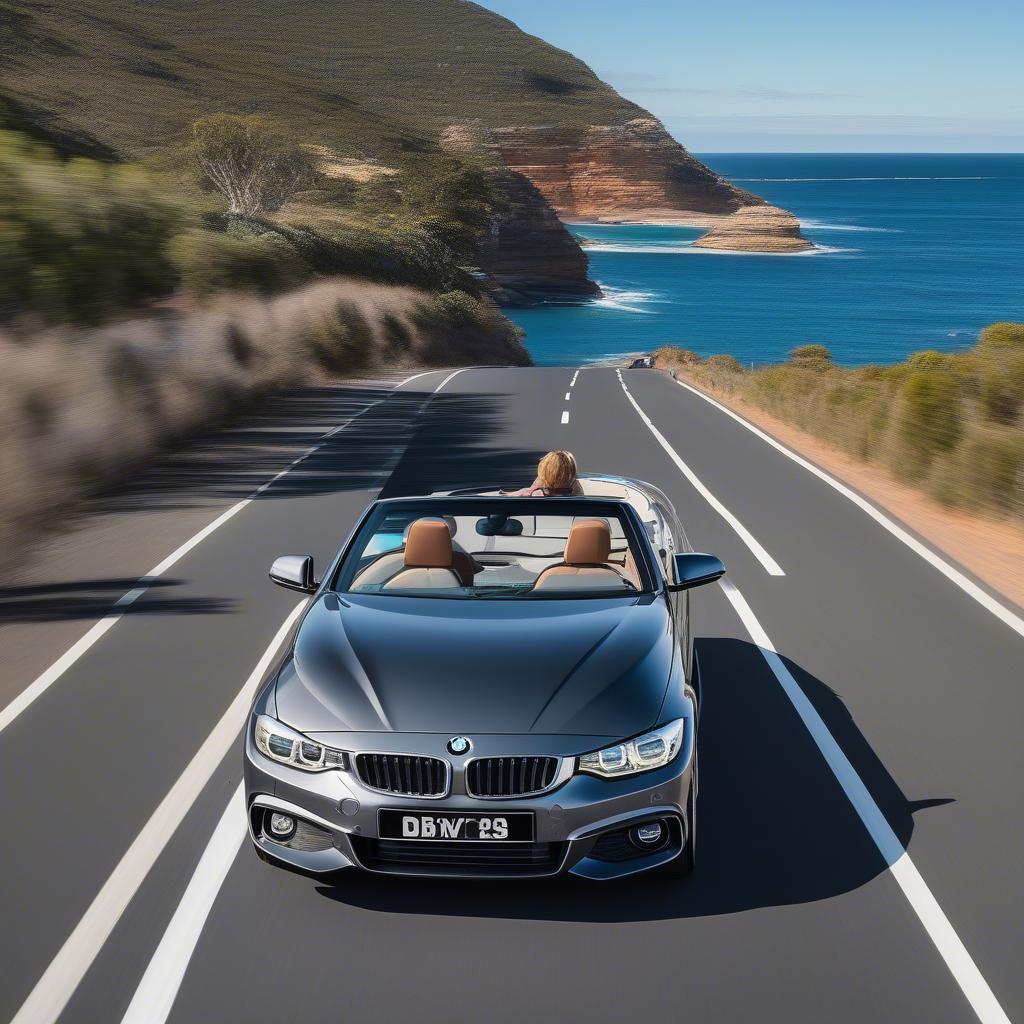 BMW 4 Series Convertible lướt trên đường ven biển Australia