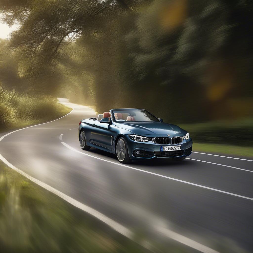 BMW 4 Series Convertible trên đường trường