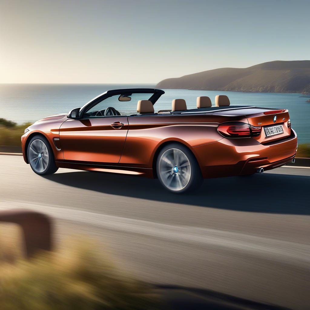 BMW 4 Series Convertible mui trần đang mở