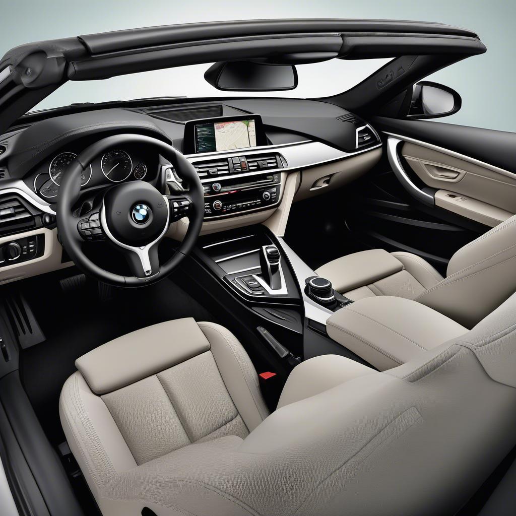 Nội thất sang trọng của BMW 4 Series Convertible