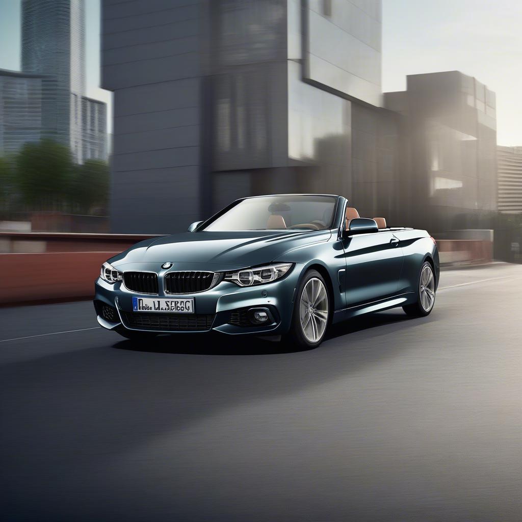 BMW 4 Series Convertible với thiết kế thể thao, mui cứng đóng mở linh hoạt.