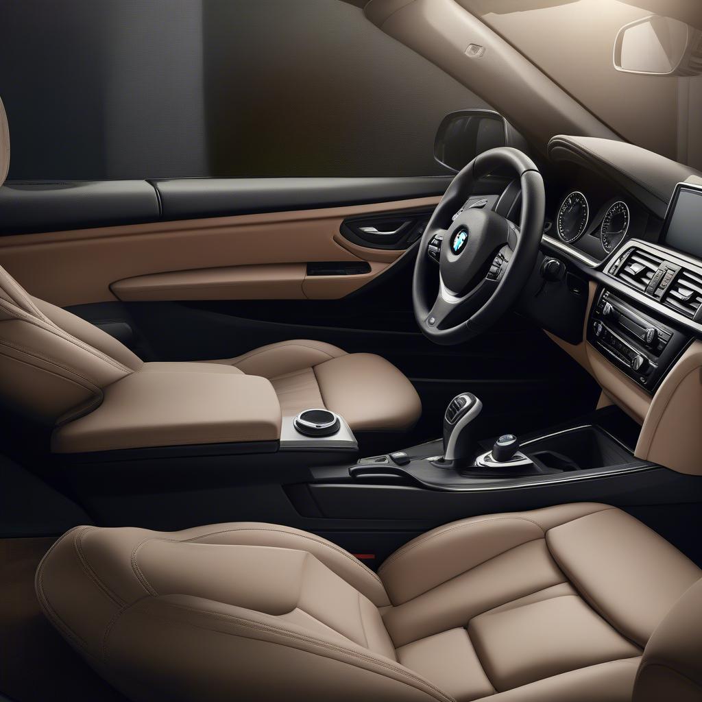 Nội thất BMW 420i Convertible sang trọng và hiện đại